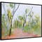 Loop Trail Through Swamp Oak Woodland by Ann Gordon 30-in. W x 23-in. H. Canvas Wall Art Print Framed in Black